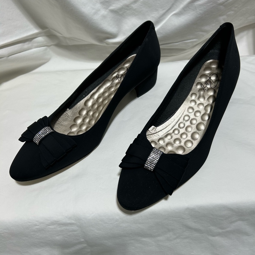 Low Black Heels
